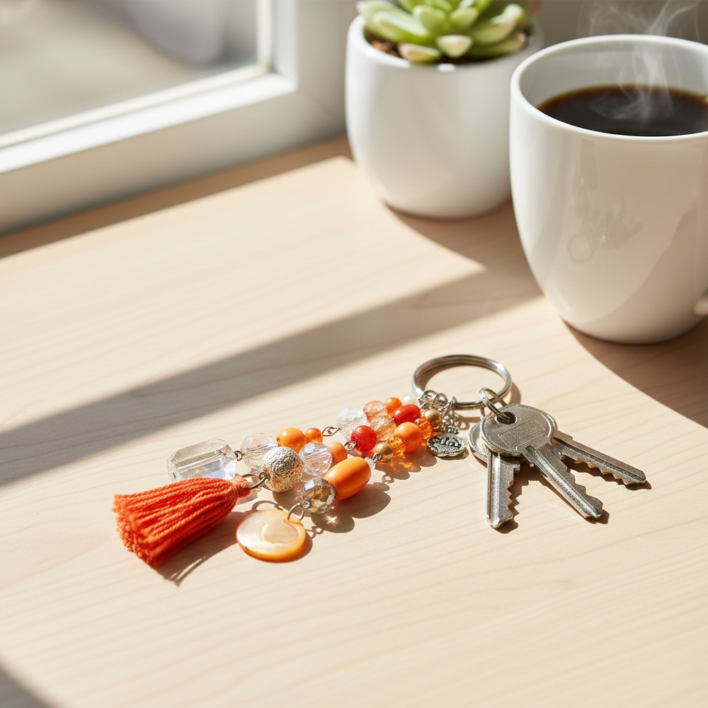 מחזיק מפתחות  בעבודת יד